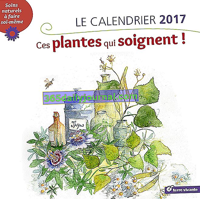 El calendario de pared de plantas curativas 2017