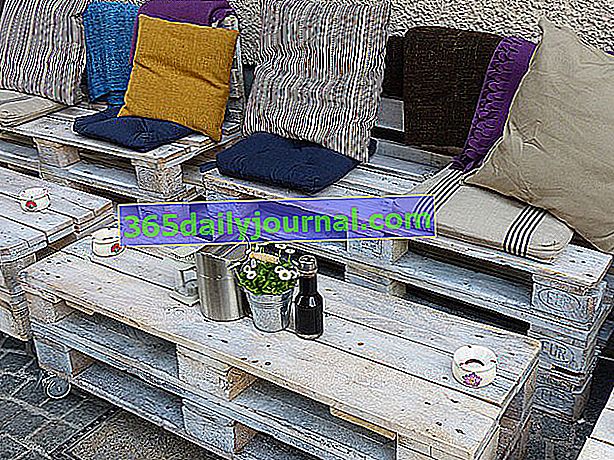 Construye tus muebles de jardín en palets reciclados