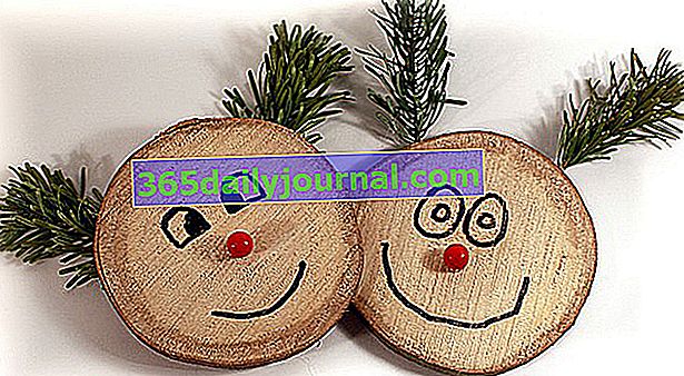 drewniane kłody do dekoracji świątecznych