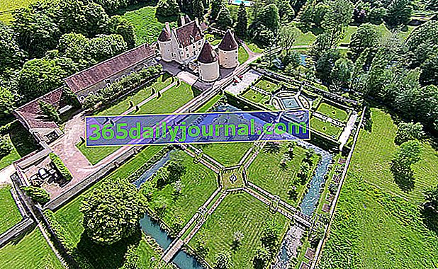Jardines del castillo de Corbelin en La Chapelle Saint André (78)