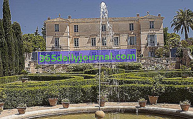 Vrtovi Château de Flaugergues v Montpellierju - Hérault (34)